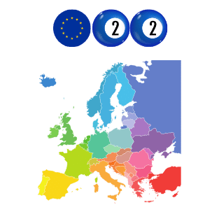 europese kaart met loterij landen