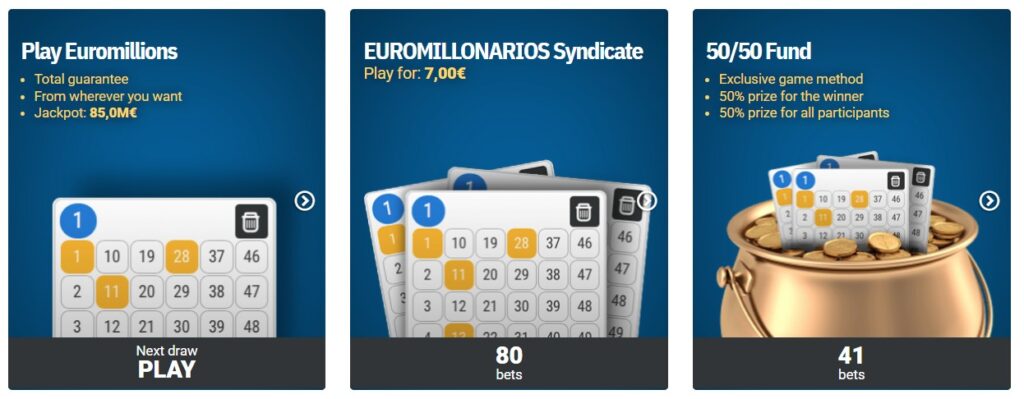 3 koopties voor euromillions bij lottofy
